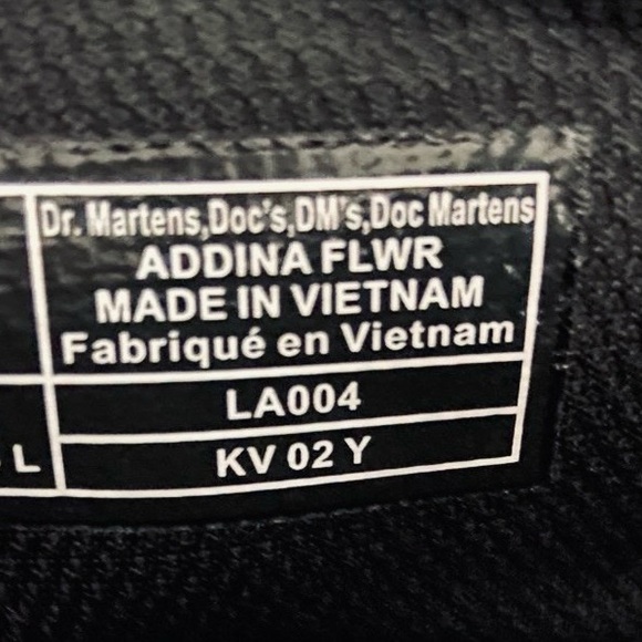 Dr. Martens Black Dress Shoes with Yellow Stitching - Picture 4 of 4